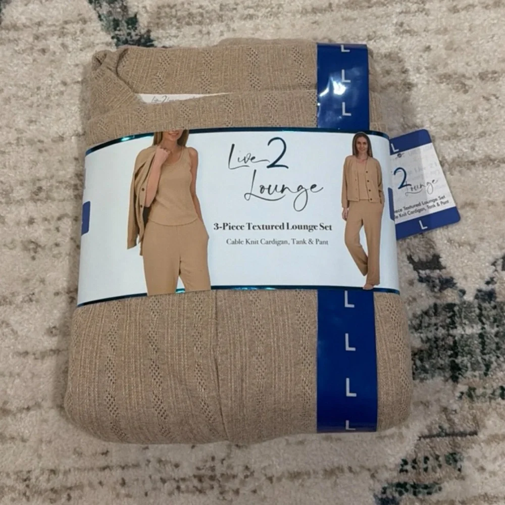 Live2Lounge Women's 3-piece Lounge Set Size Large - Picture 3 of 4